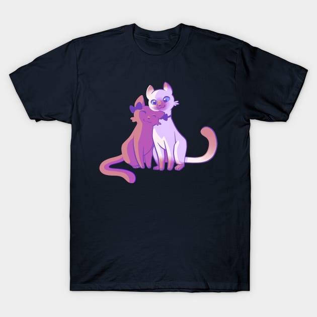 Purrfect Pair T-Shirt by JessicaCollicelli